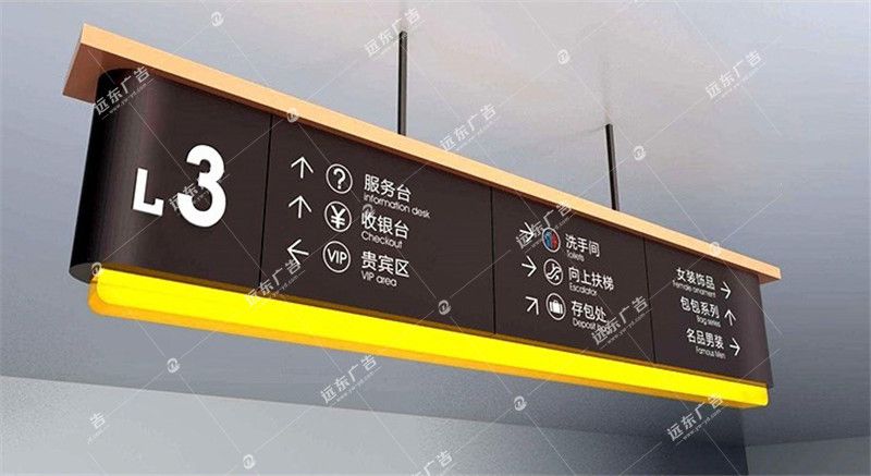 商場吊頂標(biāo)識牌